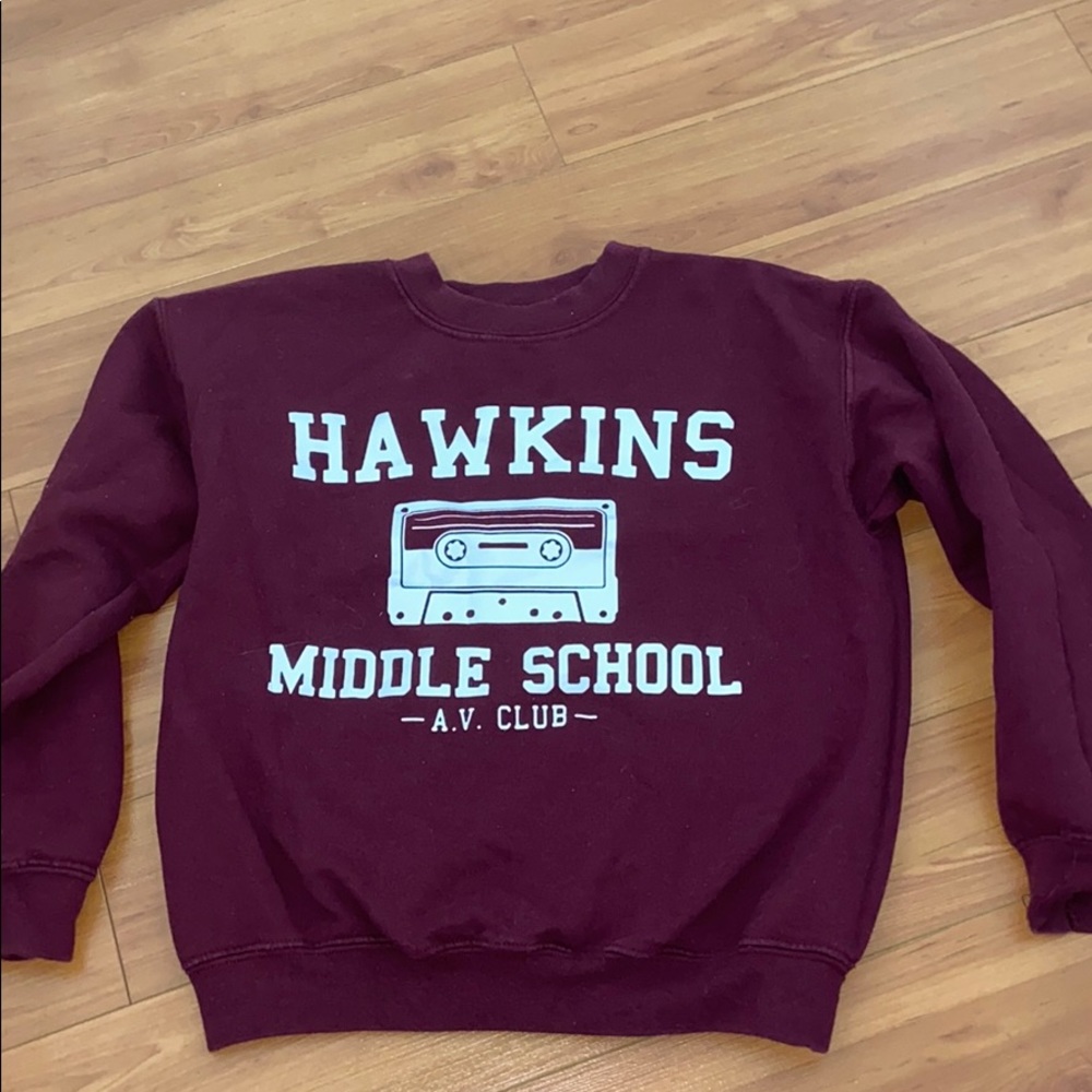 stranger things merch crewneck